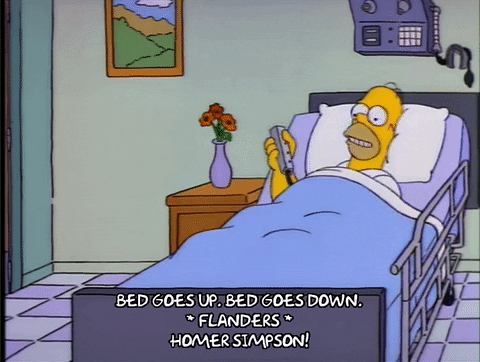 homer simpson bed fun GIF