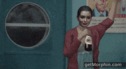 morphin sad drink drunk alcohol GIF