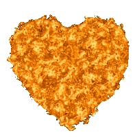 Burning Heart Fire Sticker by The Book of Mormon