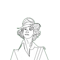 quentin crisp gay Sticker by ladypat