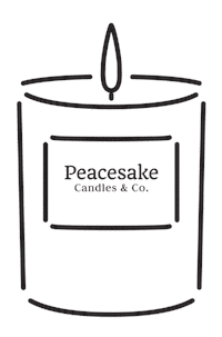 peacesake soy candle peacesake peacesake candle phthalate free Sticker
