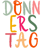 AnnikaBohlingDesign lettering thursday donnerstag annisgifs Sticker