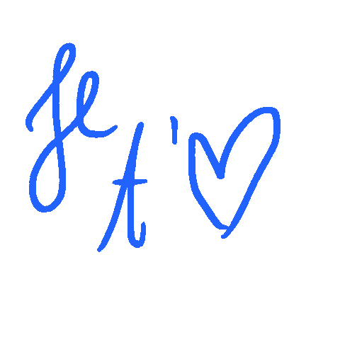 I Love You Heart Sticker by Laiko