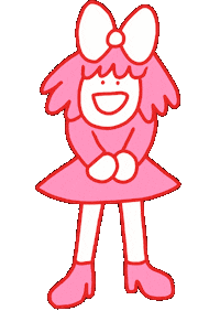 Angry Pink Sticker by Ruppert Tellac
