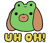 Dog Frog Sticker by Timothy Winchester