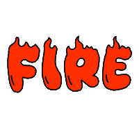 On Fire Burn Sticker by herbertonic