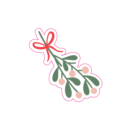 WestLotto christmas winter weihnachten mistletoe Sticker