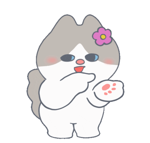 Begging Give Me Sticker by Snooze Kittens