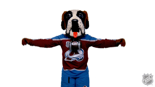 Flexing Colorado Avalanche GIF by NHL