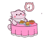 Hungry Cat Sticker by Pembe