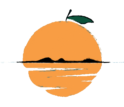 Orange Juice Art Sticker by Sam Omo