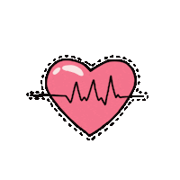 Heartbeat Sticker by theslimfirm