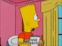 happy bart simpson GIF