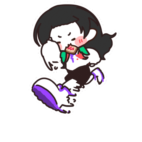 sinnplelittleone running run late rush Sticker