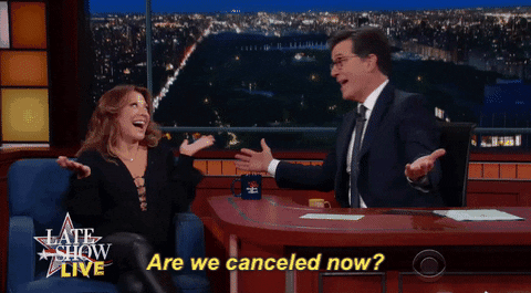 are we canceled now cheri oteri GIF by The Late Show With Stephen Colbert