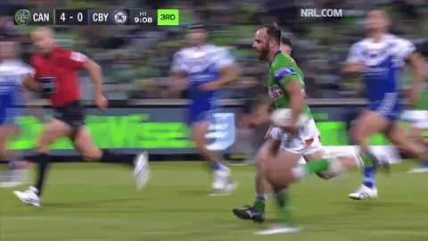 Try Nrl GIF by Canberra Raiders