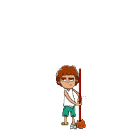 Angry Sweep Sticker