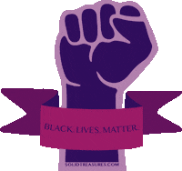 Black Lives Matter Racism Sticker by Solid Treasures