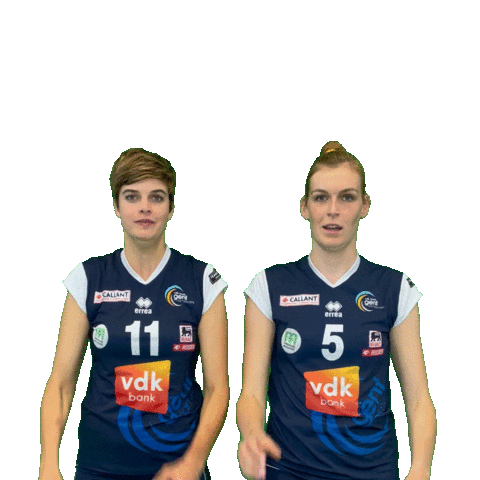Volleyball Happy Dance Sticker by vdk Gent Damesvolley