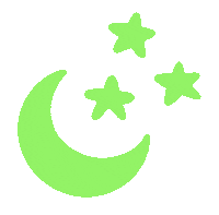 marinis stars night neon moon Sticker