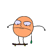 Jump Orange Sticker