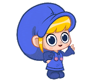 Girl Point Sticker by moonbug