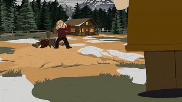 freddy kruger chopping GIF by South Park 