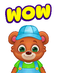 Happy Ohh Wow Sticker by Lucas and Friends by RV AppStudios