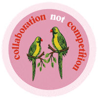 shazandkiks feminism feminist collaboration parrots Sticker