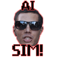 Manga Douglas Sticker by Reboot Comics