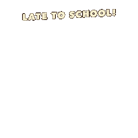 Late For School Sticker by LT3 Creations