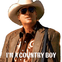 Country Boy Sticker by Alan Jackson