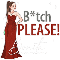 Bitch Please Vestido Rojo Sticker by Bonita Vestido Convertible