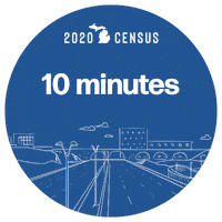 Census 2020 Countmein Sticker by Michigan Census