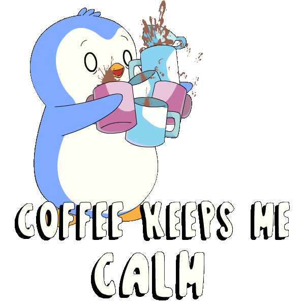 Shaking Good Morning Sticker by Pudgy Penguins