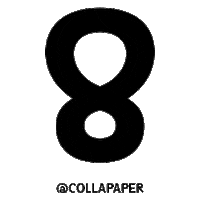 Number Sticker by COLLA PAPER