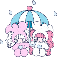 Rain Umbrella Sticker by mineco