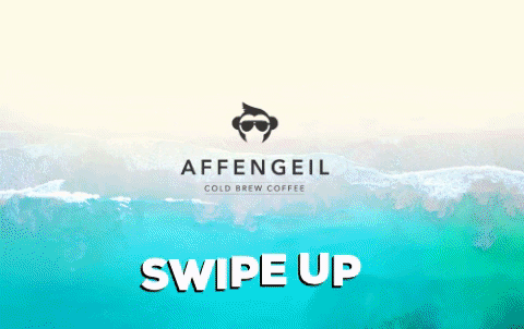 Affengeil giphygifmaker coffee rainbow swipe GIF