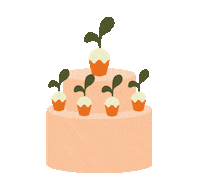 Cake Carrot Sticker by Gruntenveggieoats