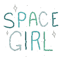 Girl Space Sticker