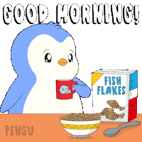 Good Morning Coffee Sticker by Pudgy Penguins