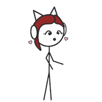 In Love Hearts Sticker