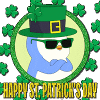St Patricks Day Penguin Sticker by Pudgy Penguins