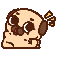 Dog Puppy Sticker by Puglie Pug