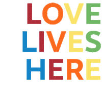 Love Lives Here Pride Sticker by Marionnaud Paris