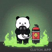 Panda This Is Fine GIF by Kanpai Pandas