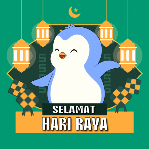Pray Hari Raya GIF by Pudgy Penguins