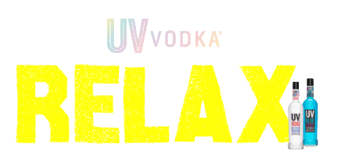summer relaxing Sticker by UV Vodka