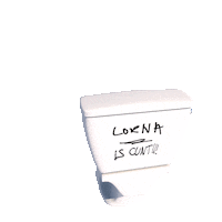 Splashing Toilet Paper Sticker by Anthony Antonellis