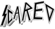 Scared Sticker by GIPHY Text